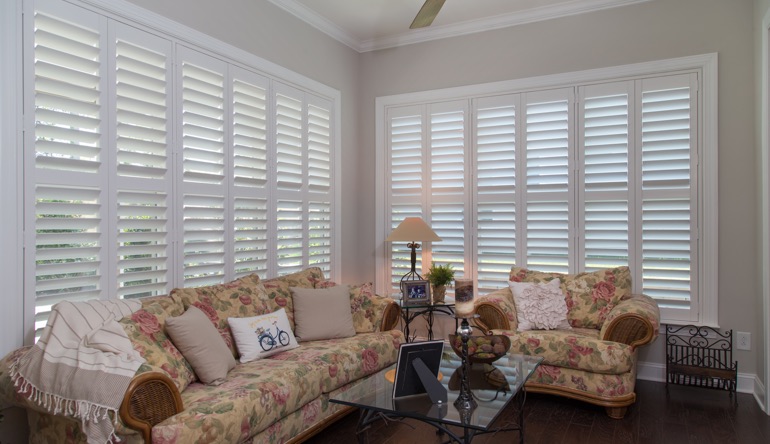 Atlanta sunroom indoor shutters